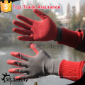 SRSAFETY 10 gauge grey polycotton liner coated blue latex on palm gloves, crinkle finished/blue latex work gloves